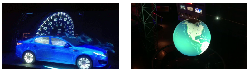 车模Mapping 与外投球幕 视频画面节选